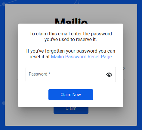 email password